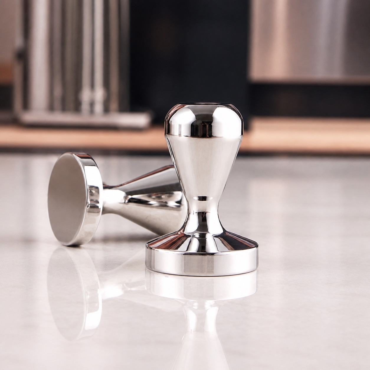 MIRROR-POLISHED COFFEE TAMPER